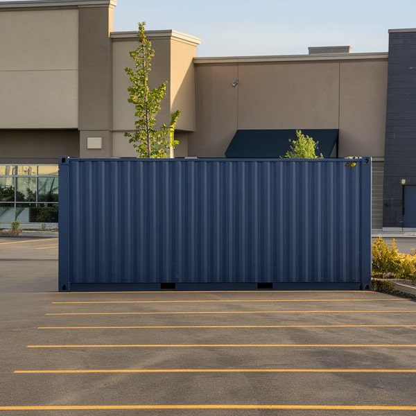 we offer customization options for our commercial storage containers, including shelving and lighting